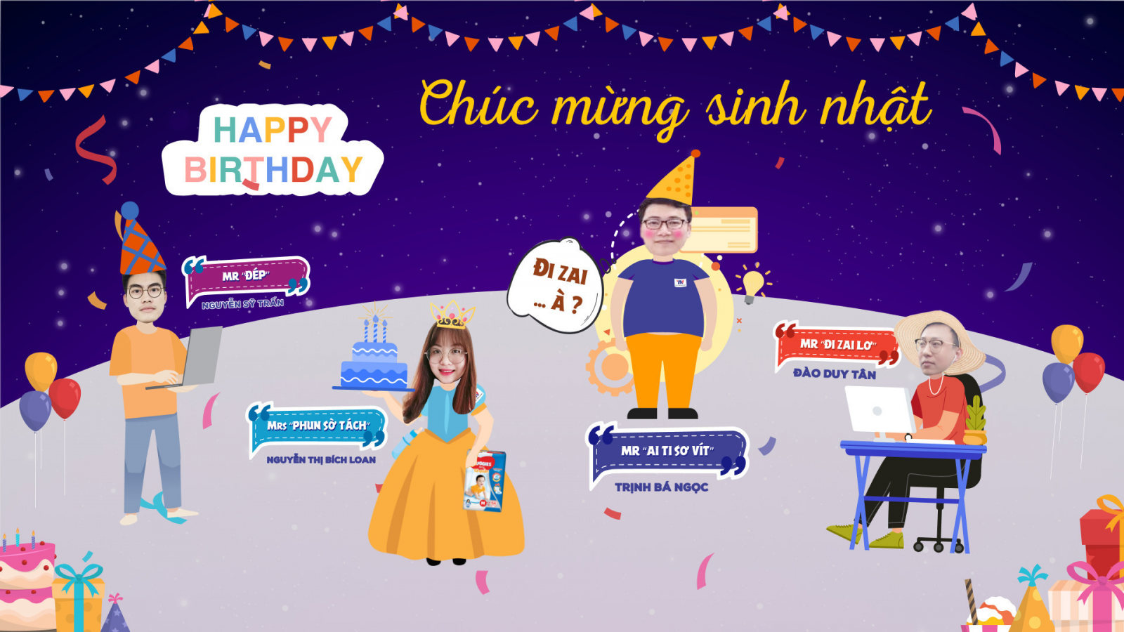 TNT chúc mừng sinh nhật tháng 06